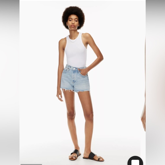 Agolde Parker Shorts Size 24 - Picture 2 of 6